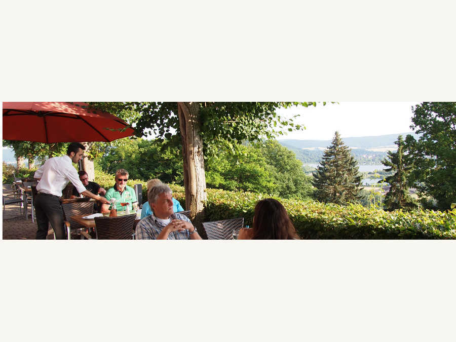 Terrasse Ausblick - Integrationshotel Kochsberg